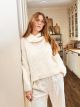 Nr 8 Stella Sweater strikket i Alpakka Ull og Tynn Silk Mohair fra Sandnes Garn