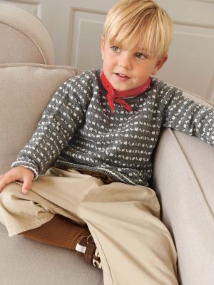 Islendergenser Baby strikkes i Babyull Lanett fra Sandnes Garn